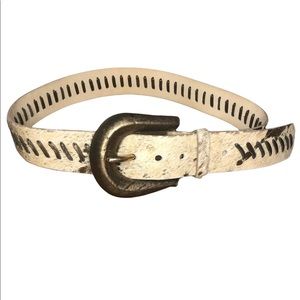 Streets Ahead leather Calf hair belt size medium